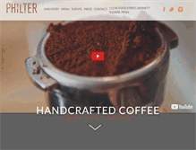 Tablet Screenshot of philtercoffee.com